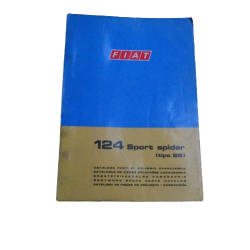 Body panel spare parts catalogue - Fiat 124 Coupe 1600