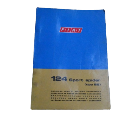 Body panel spare parts catalogue - Fiat 124 Coupe 1600